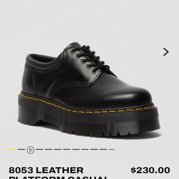 Dr. Martens 8053 Leather Platform Casual Shoes - Picture 5 of 5